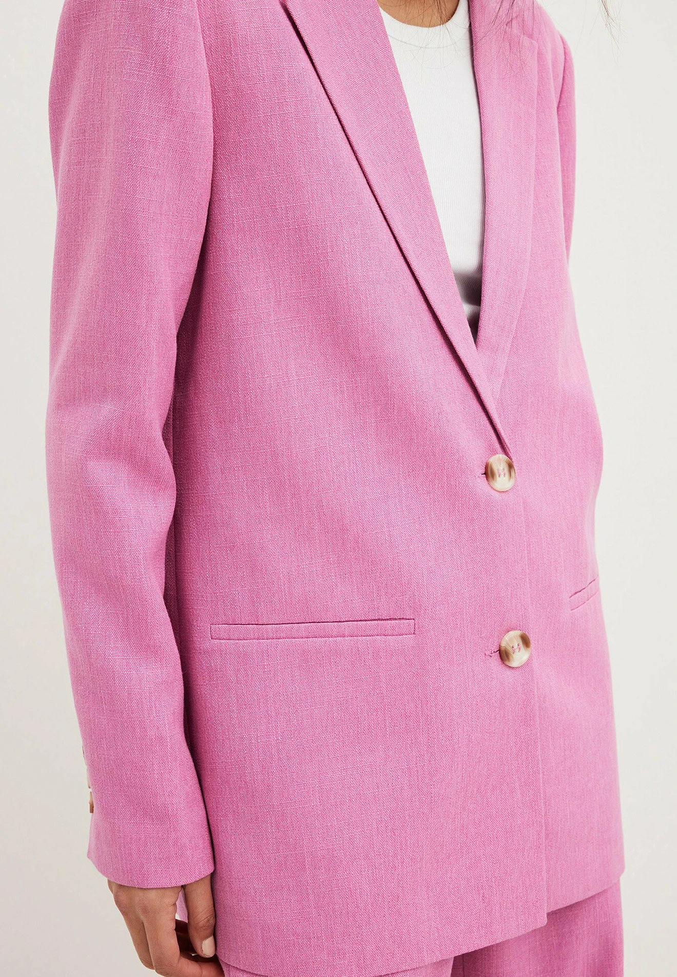 NA-KD Mit Normaler Passform - Manteau Court - Pink 6 NA-KD Mit Normaler Passform - Manteau Court - Pink – Image 4