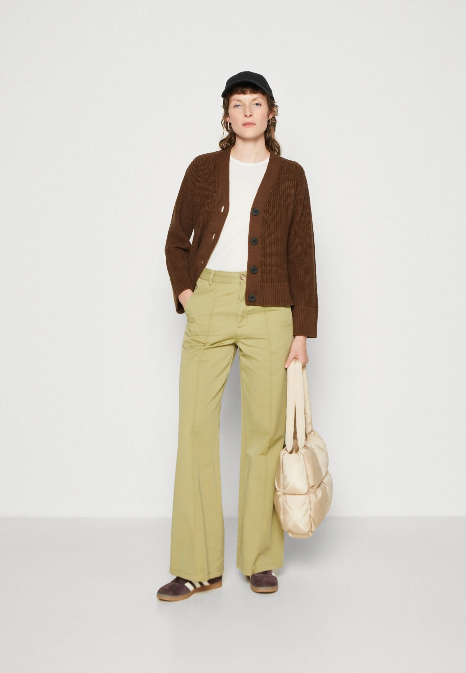 MOSS COPENHAGEN Cardigan - Gilet - Cocoa 4 MOSS COPENHAGEN Cardigan - Gilet - Cocoa – Image 2