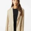 BERSHKA Flowing Blazer - Manteau Court - Stone 1 BERSHKA Flowing Blazer - Manteau Court - Stone -Next Soldes eacde4478606421ab9ab545b4751d3b5