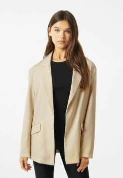 BERSHKA Flowing Blazer - Manteau Court - Stone