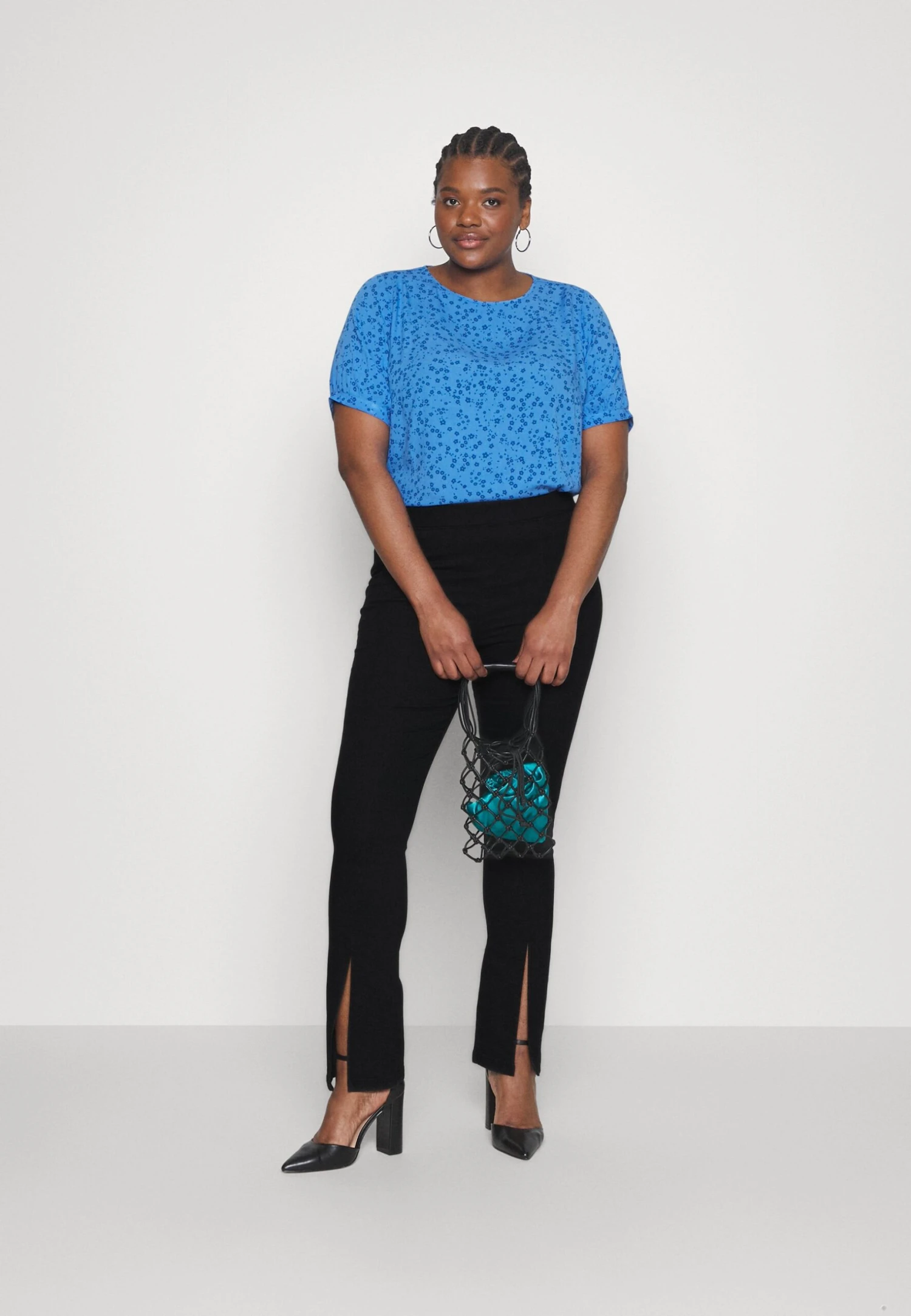 Oncpaige Front Slit - Jeans Skinny - Black 4 Oncpaige Front Slit - Jeans Skinny - Black – Image 2