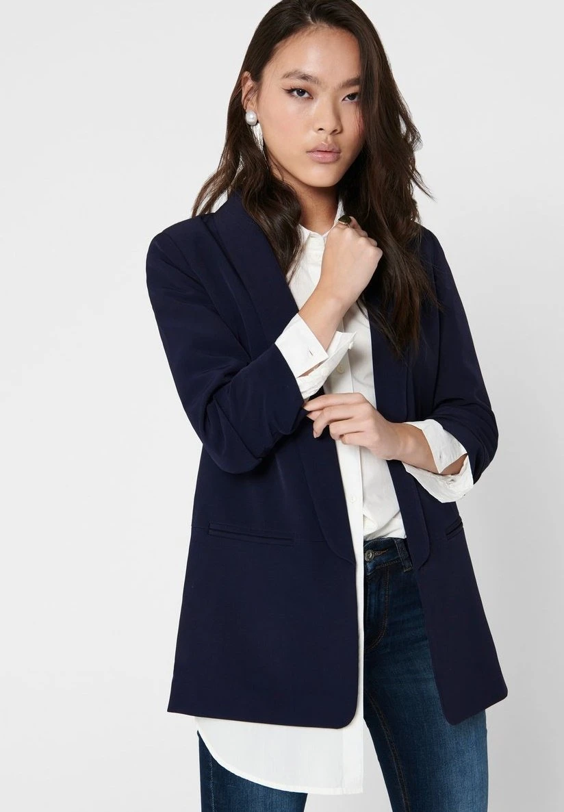 ONLY Onlelly 3/4 Life Blazer - Manteau Court - Evening Blue 6 ONLY Onlelly 3/4 Life Blazer - Manteau Court - Evening Blue – Image 4