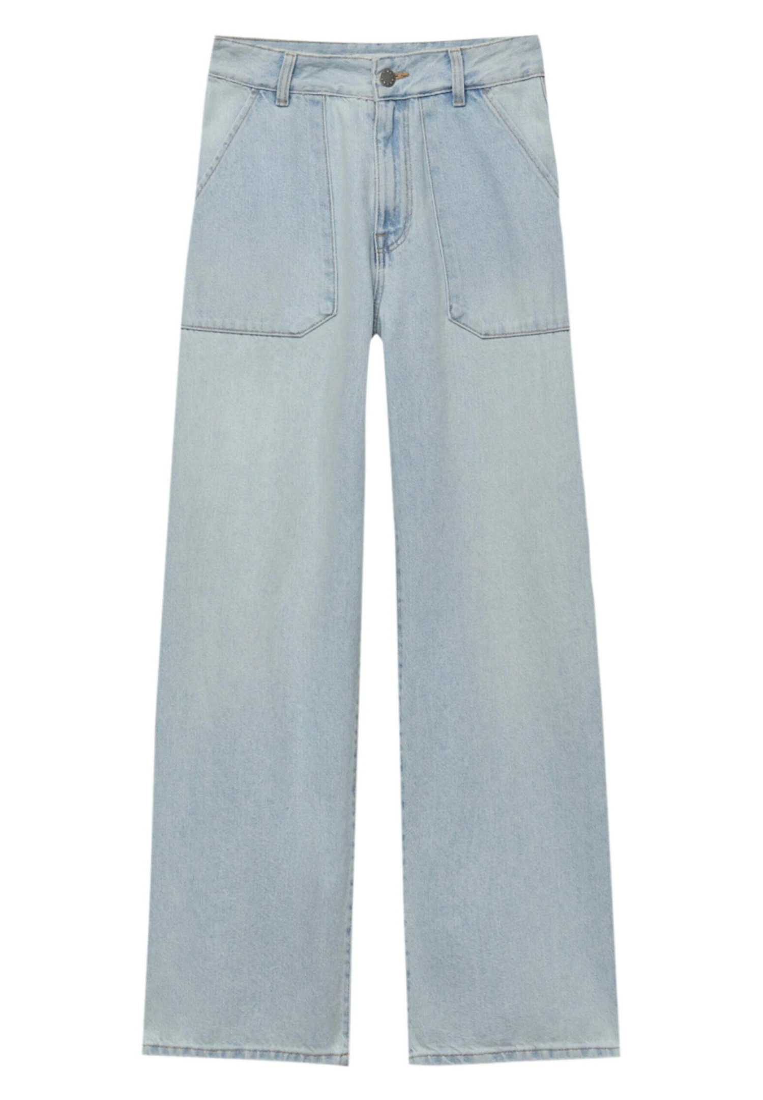 PULL & BEAR Carpenter - Jean Droit - Blue 8 PULL & BEAR Carpenter - Jean Droit - Blue – Image 6