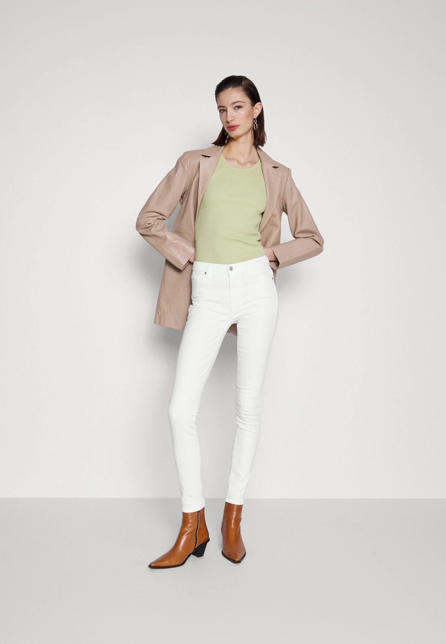 7 For All Mankind Optic - Jeans Skinny - White 4 7 For All Mankind Optic - Jeans Skinny - White – Image 2