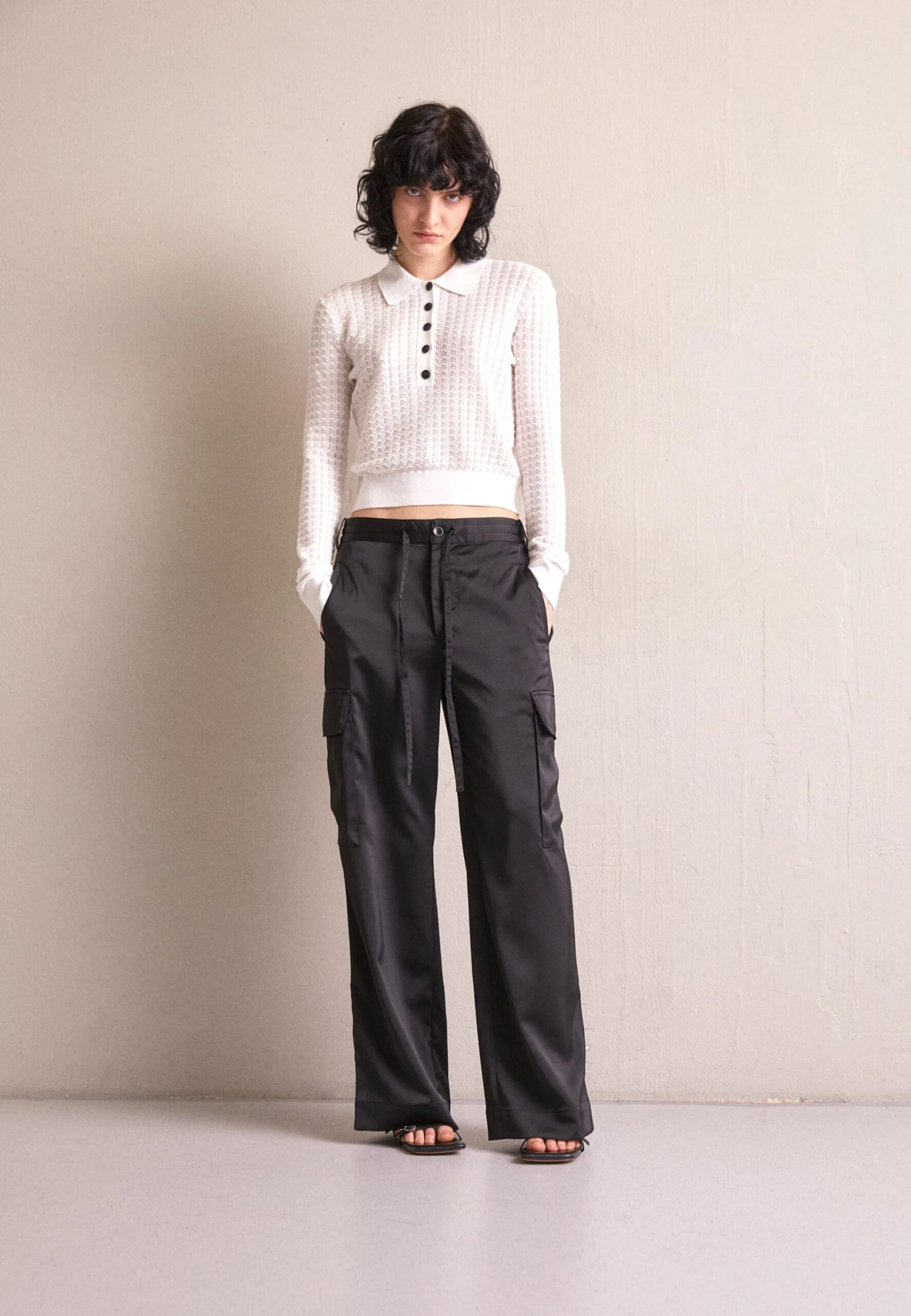 Sheer Long Sleeve - Pullover - Weiß 4 Sheer Long Sleeve - Pullover - Weiß – Image 2