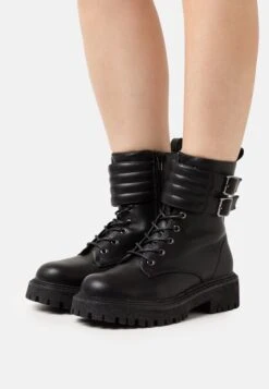 Vero Moda Vmlya Boot - Bottines À Lacets - Black