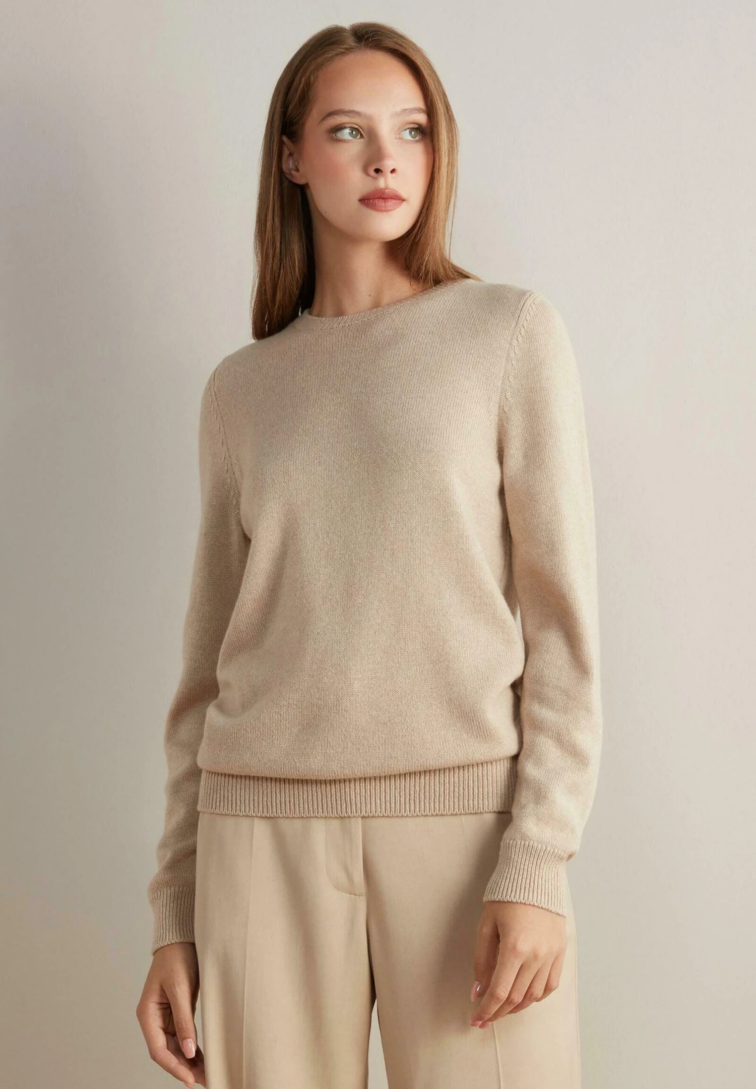 Ultrasoft Round Neck - Pullover - Natürlich Light Vanilla 3 Ultrasoft Round Neck - Pullover - Natürlich Light Vanilla