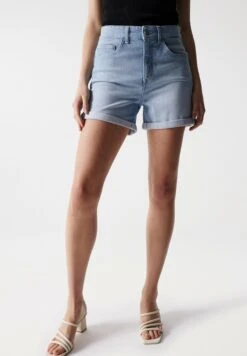 Faith Push In - Short En Jean - Blau