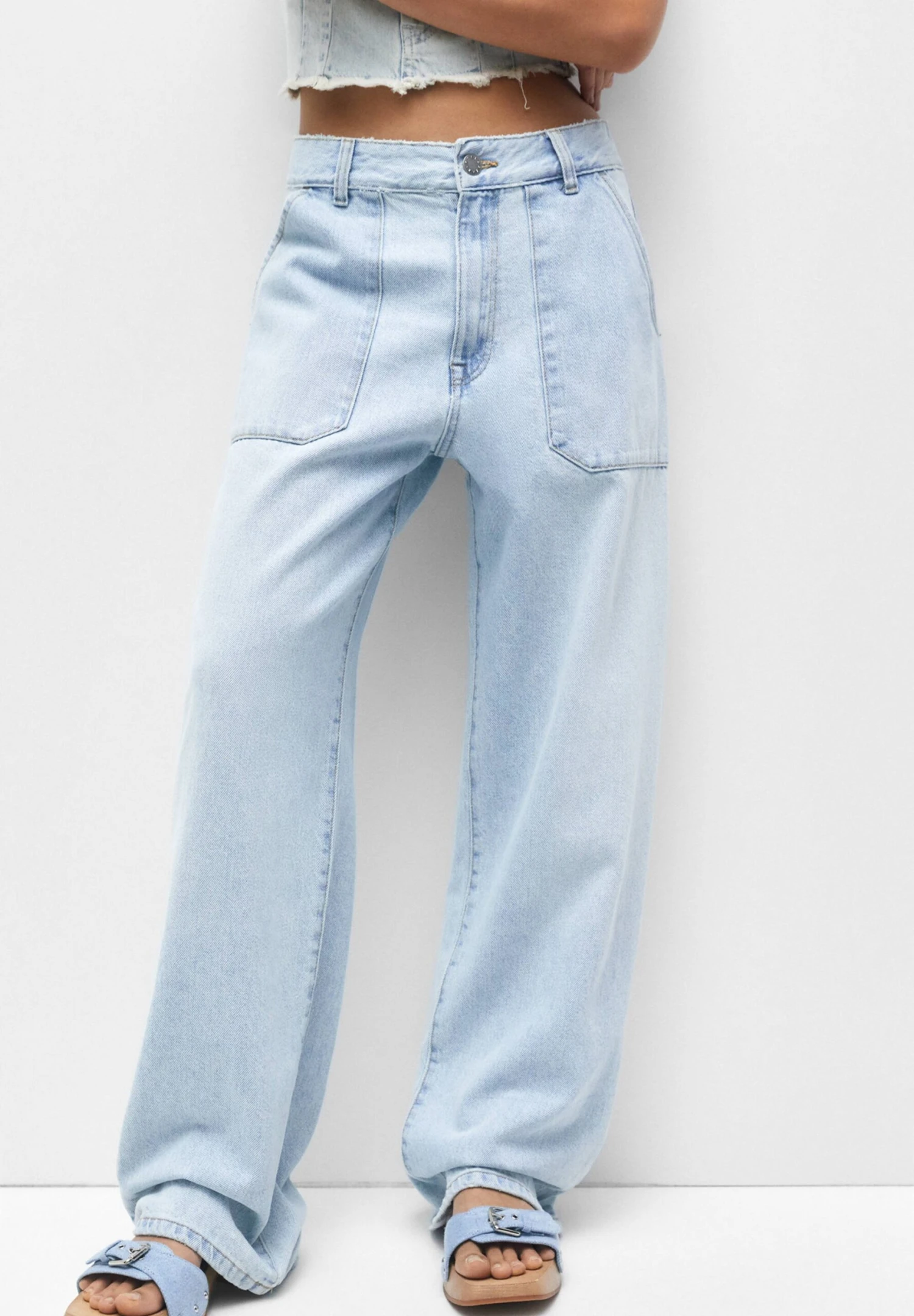 PULL & BEAR Carpenter - Jean Droit - Blue 3 PULL & BEAR Carpenter - Jean Droit - Blue
