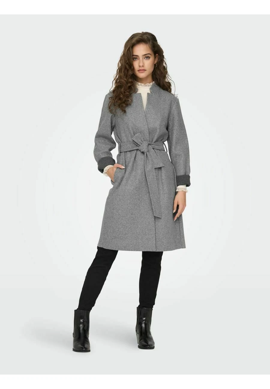 ONLY Einfarbiger - Manteau Classique - Medium Grey Melange 4 ONLY Einfarbiger - Manteau Classique - Medium Grey Melange – Image 2