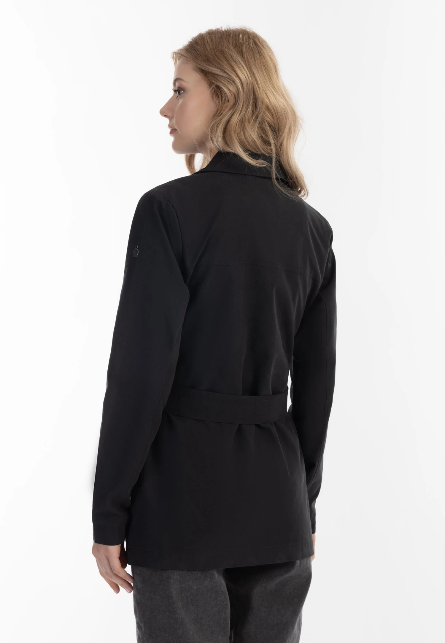 Dreimaster Imane - Manteau Court - Schwarz 5 Dreimaster Imane - Manteau Court - Schwarz – Image 3